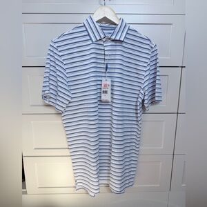 Southern Tide Classic Blue and White Polo